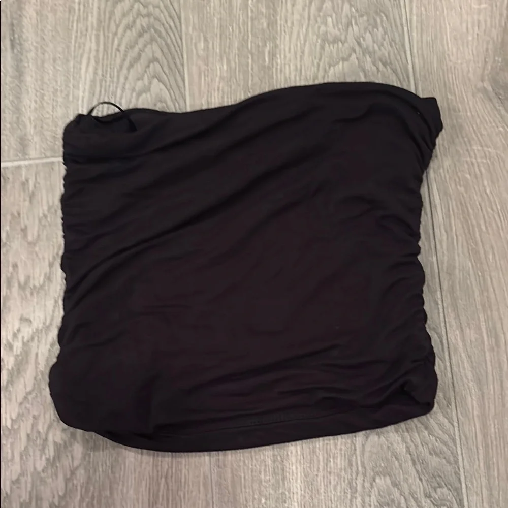 Katie J NYC Girls Black Strapless Top Size L